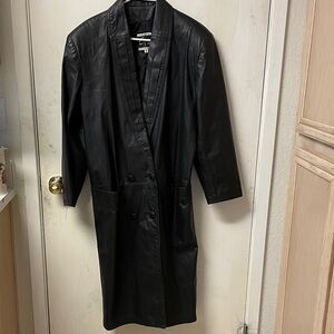 Full Length Genuine Leather Coat